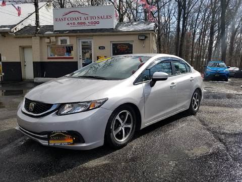 2015 Honda Civic for sale at East Coast Automotive Inc. in Essex MD