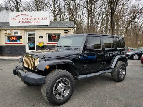 2014 Jeep Wrangler Unlimited for sale at East Coast Automotive Inc. in Essex MD