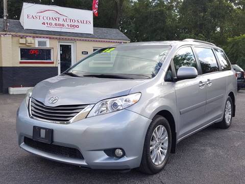 2012 Toyota Sienna for sale at East Coast Automotive Inc. in Essex MD
