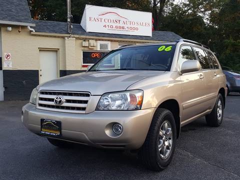 2006 Toyota Highlander for sale at East Coast Automotive Inc. in Essex MD