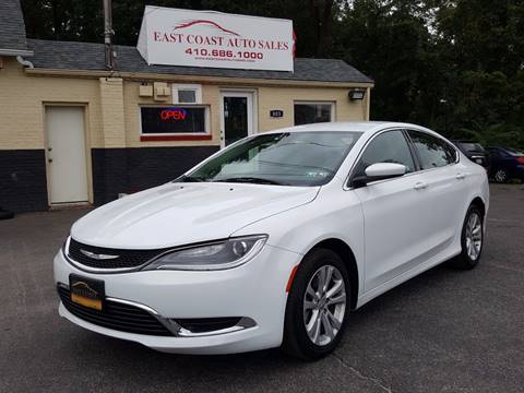 2015 Chrysler 200 for sale at East Coast Automotive Inc. in Essex MD