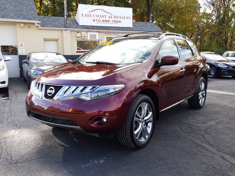 2009 Nissan Murano for sale at East Coast Automotive Inc. in Essex MD