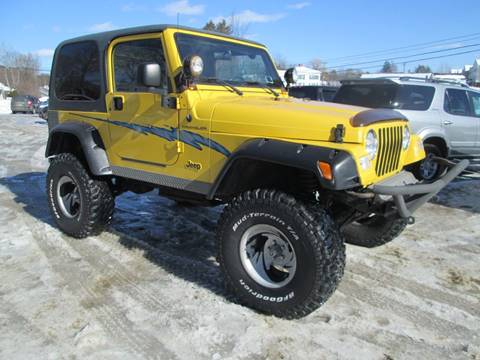 2000 Jeep Wrangler for sale at Saratoga Motors in Gansevoort NY