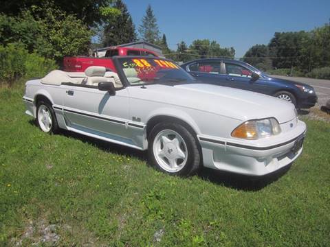 1988 Ford Mustang for sale at Saratoga Motors in Gansevoort NY