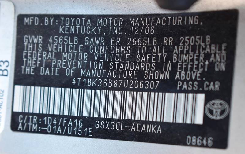 2007 Toyota Avalon XL