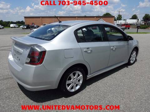 2012 Nissan Sentra for sale at United Motors in Fredericksburg VA