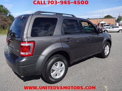 2012 Ford Escape for sale at United Motors in Fredericksburg VA