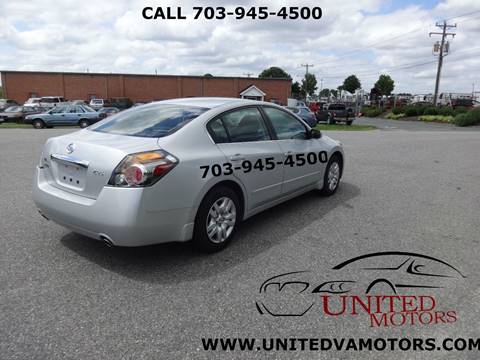 2012 Nissan Altima for sale at United Motors in Fredericksburg VA