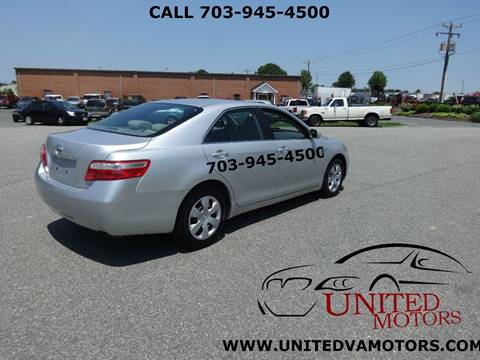 2007 Toyota Camry for sale at United Motors in Fredericksburg VA