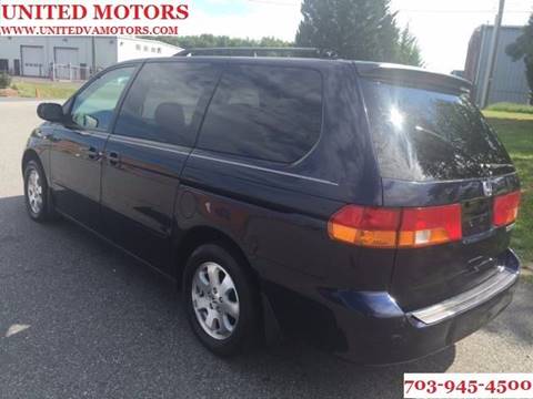 2003 Honda Odyssey for sale at United Motors in Fredericksburg VA