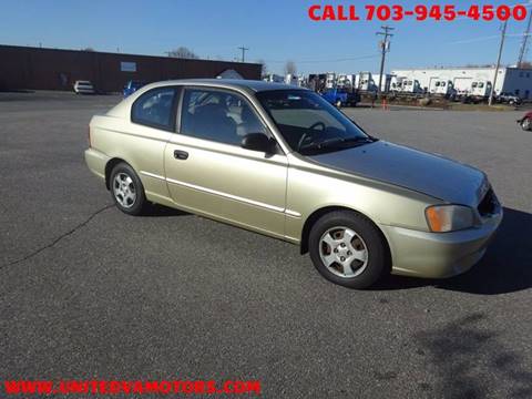 2001 Hyundai Accent for sale at United Motors in Fredericksburg VA