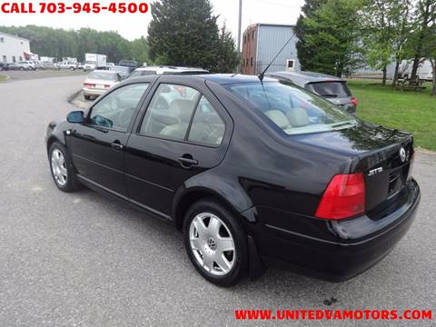 2000 Volkswagen Jetta for sale at United Motors in Fredericksburg VA